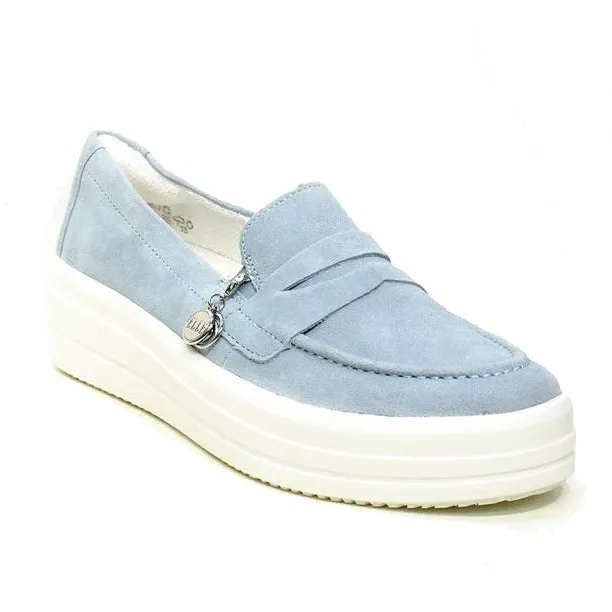 REMONTE EURO SNEAKER LOAFER BLUE - WOMENS