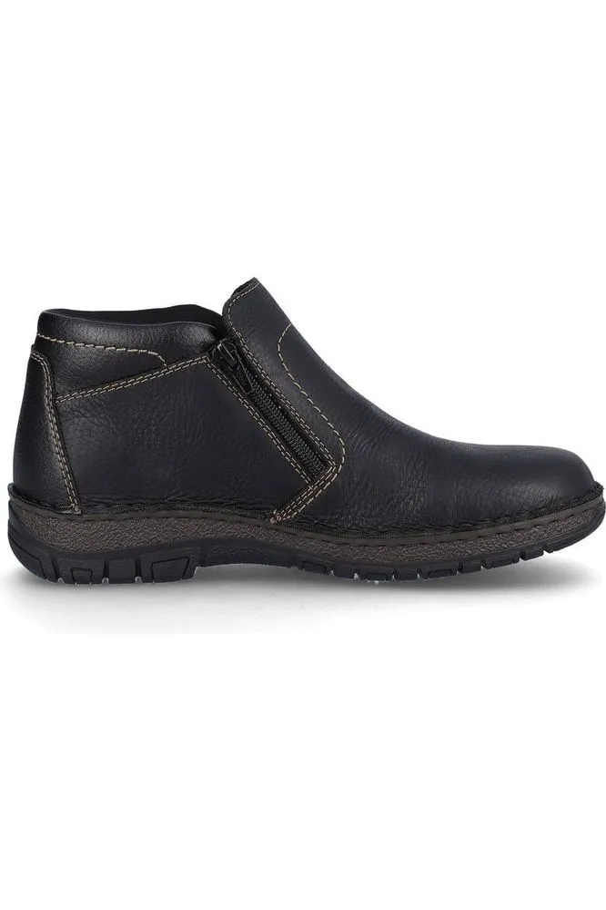 Rieker Mens Boot 05173-00 Black TEX Wide Fit