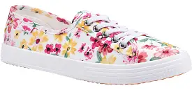 Rocket Dog Chow Chow Margate Floral Womens Lace Up Casual Shoe