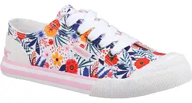 Rocket Dog Jazzin Malden Floral Womens Lace Up Trainer