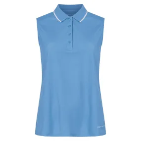 Rohnisch Miriam Sleeveless Ladies Golf Poloshirt Heavenly Blue