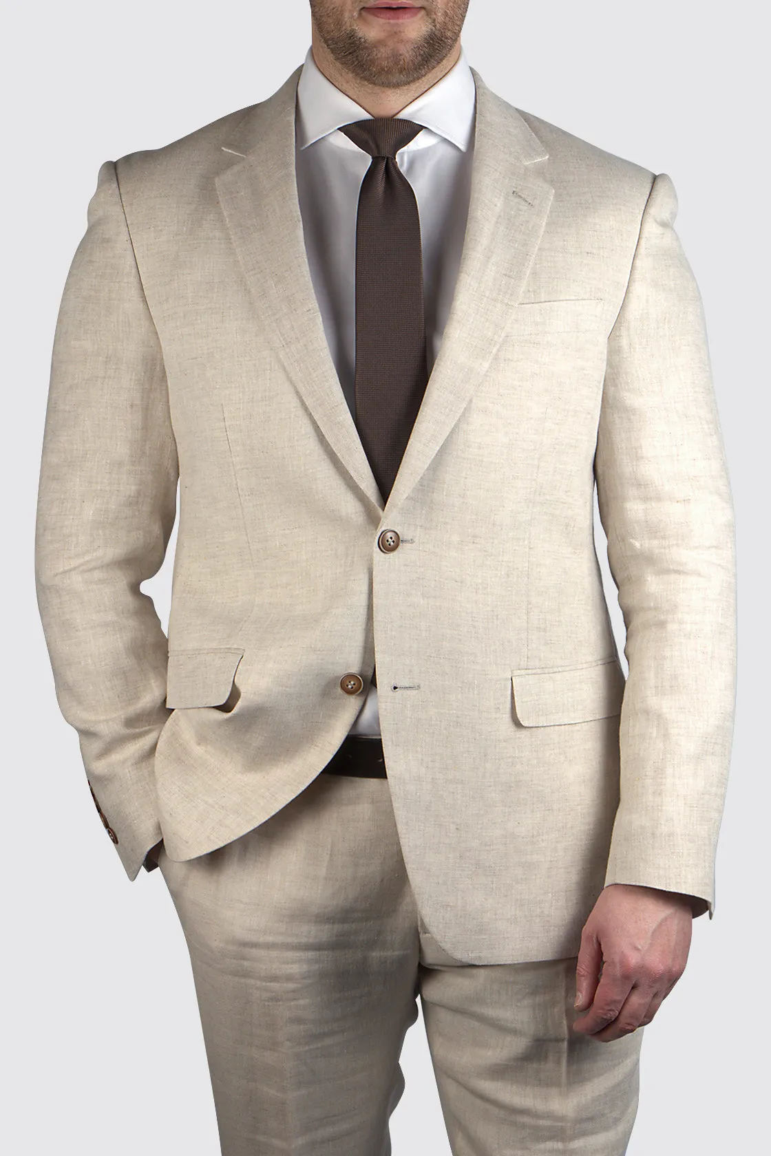 Routleys Shape Sand Linen Jacket