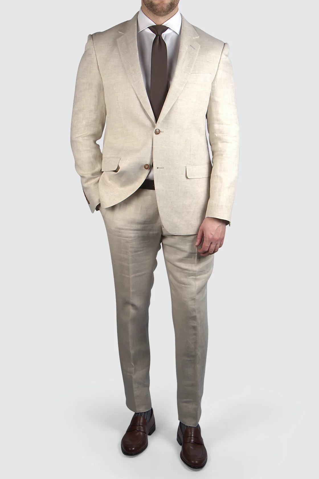 Routleys Shape Sand Linen Jacket