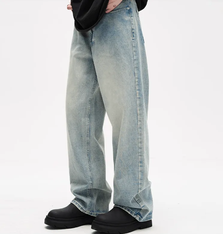 RT No. 11208 LIGHT BLUE RELAX STRAIGHT DENIM JEANS