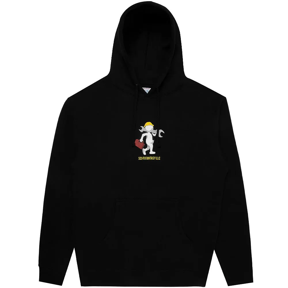 SCI-FI FANTASY TECH SUPPORT HOOD // BLACK