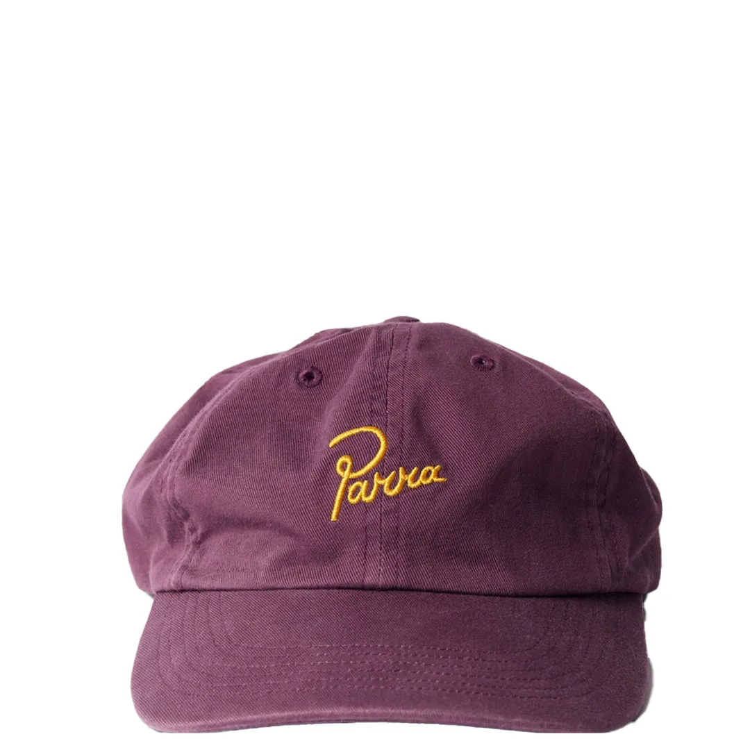 SCRIPT LOGO 6 PANEL HAT DARK VIOLET