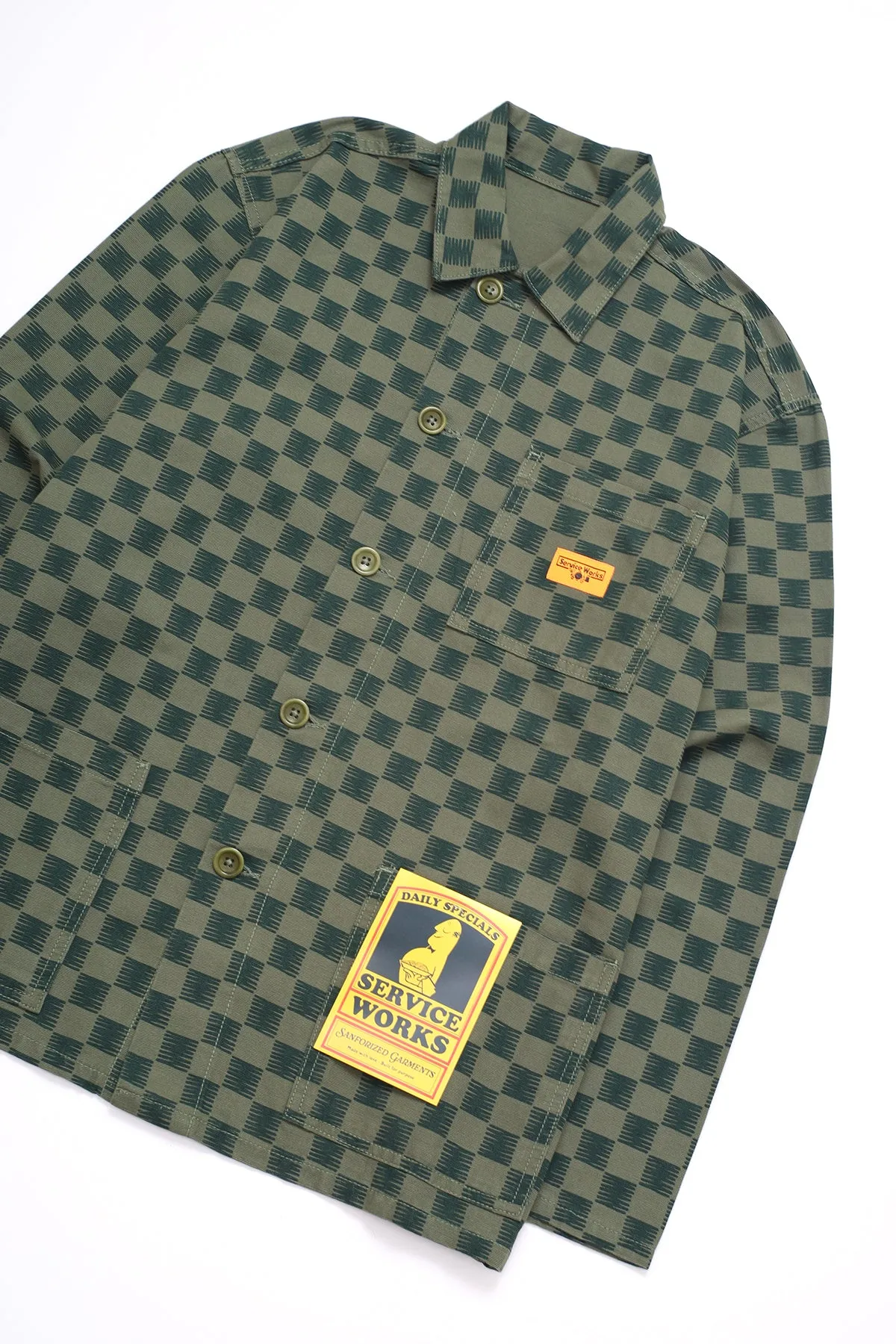 Service Works - Coverall Jacket - Green Checker