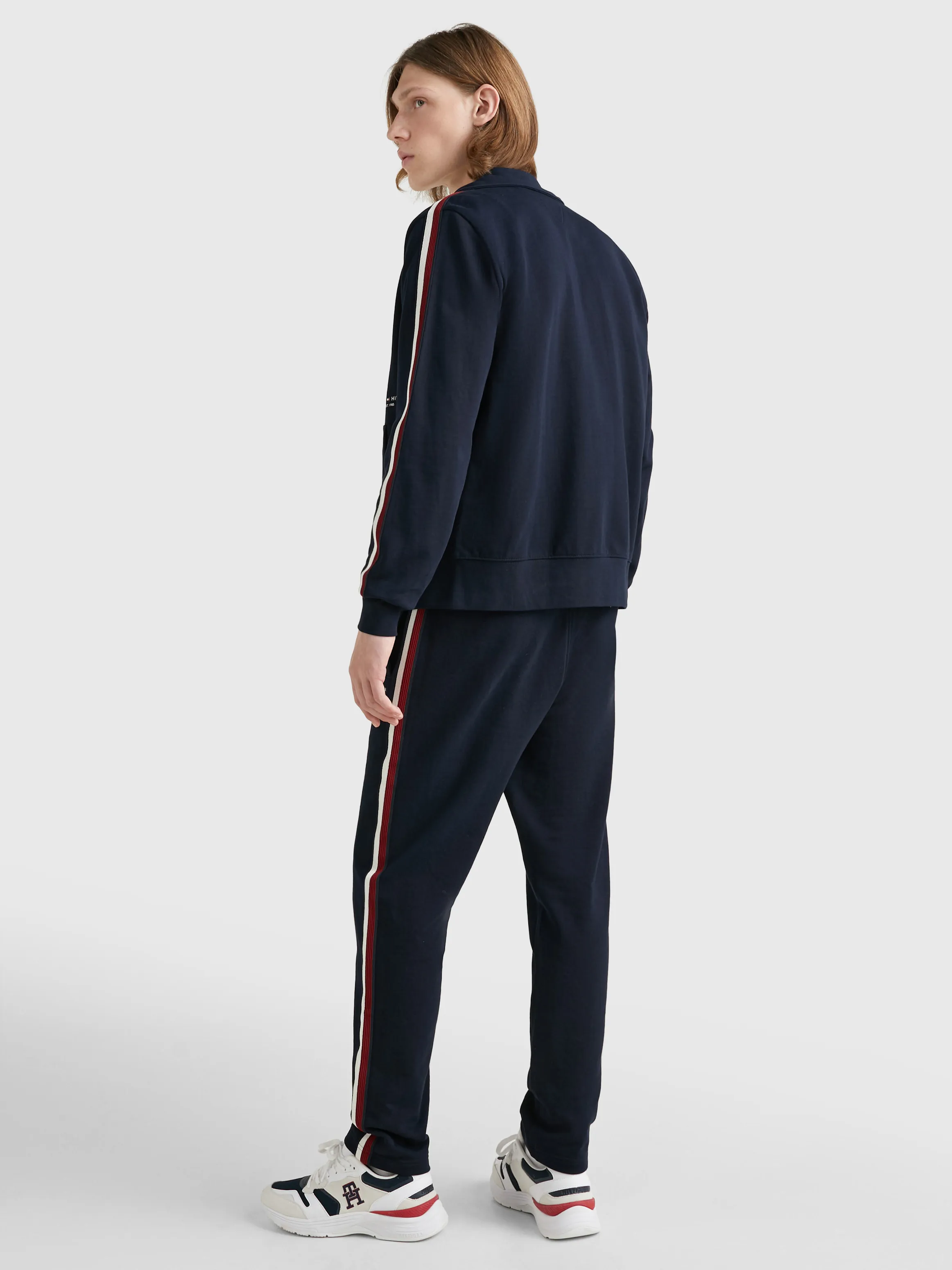 Signature Tape Zip-Thru Sweatshirt | Sweatshirts & Hoodies | Tommy Hilfiger