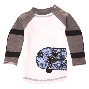 Skater Web Long Sleeve Baby Raglan Shirt by: Mini Shatsu