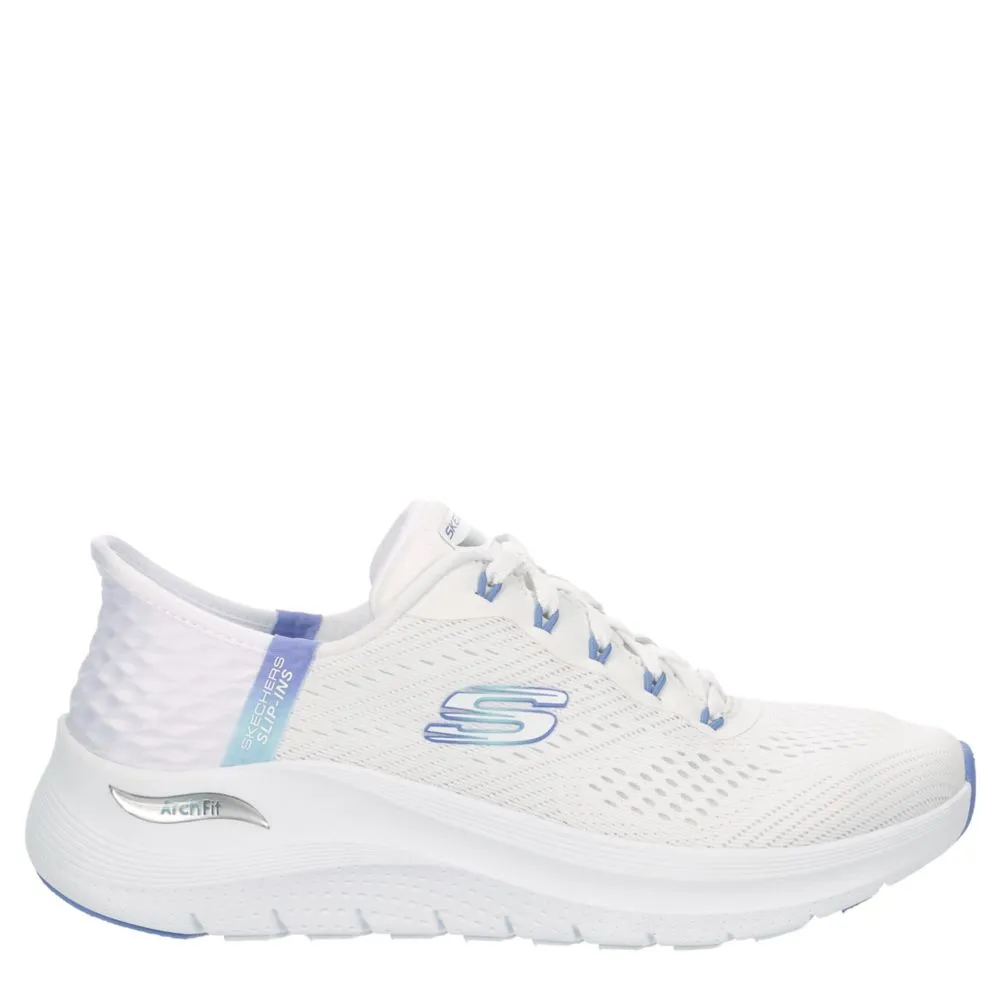 SKECHERS  WOMENS SLIP-INS ARCH FIT EASY CHIC RUNNING SHOE