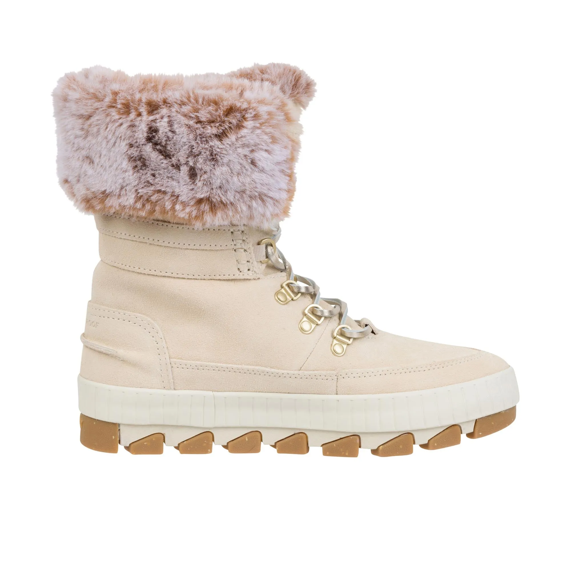 Sperry Womens Torrent Lace Up Winter Boot Ivory