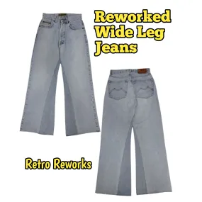 SS24 Reworked/Upcycled Wide Leg Jeans