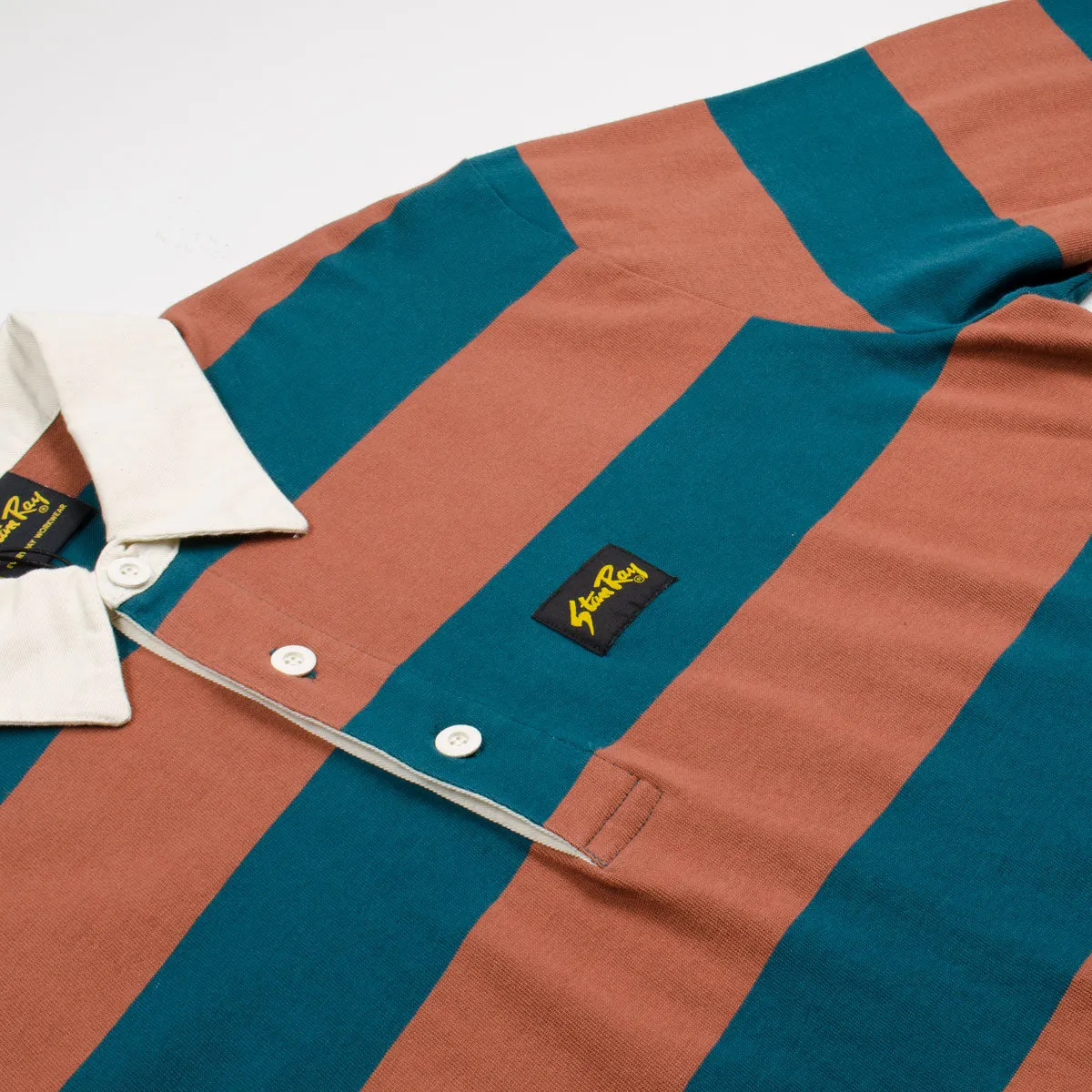 Stan Ray - Rugby Polo Shirt - Carbon / Sandstone