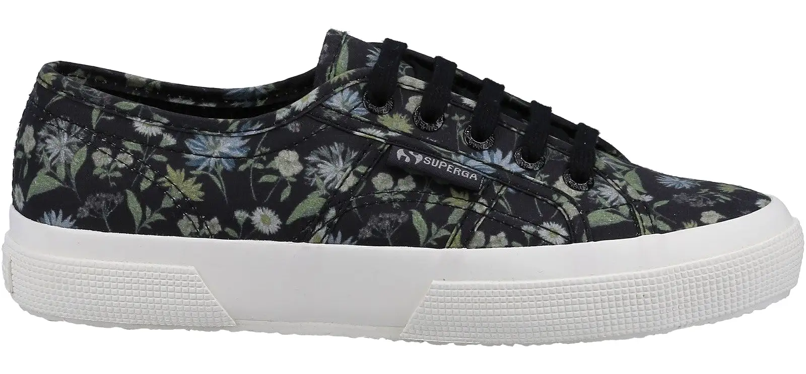 Superga 2750 Floral Print Womens Lace Up Casual Shoe