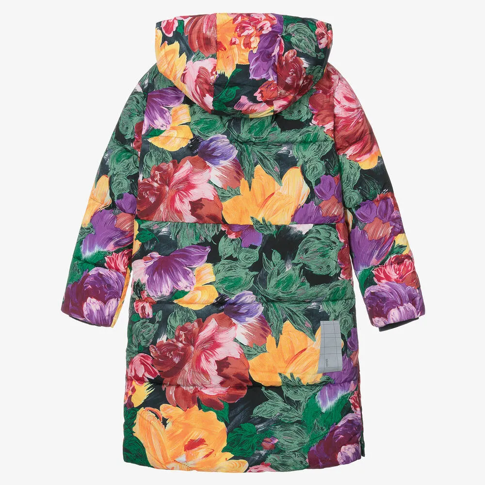 Teen Girls Floral Puffer Coat