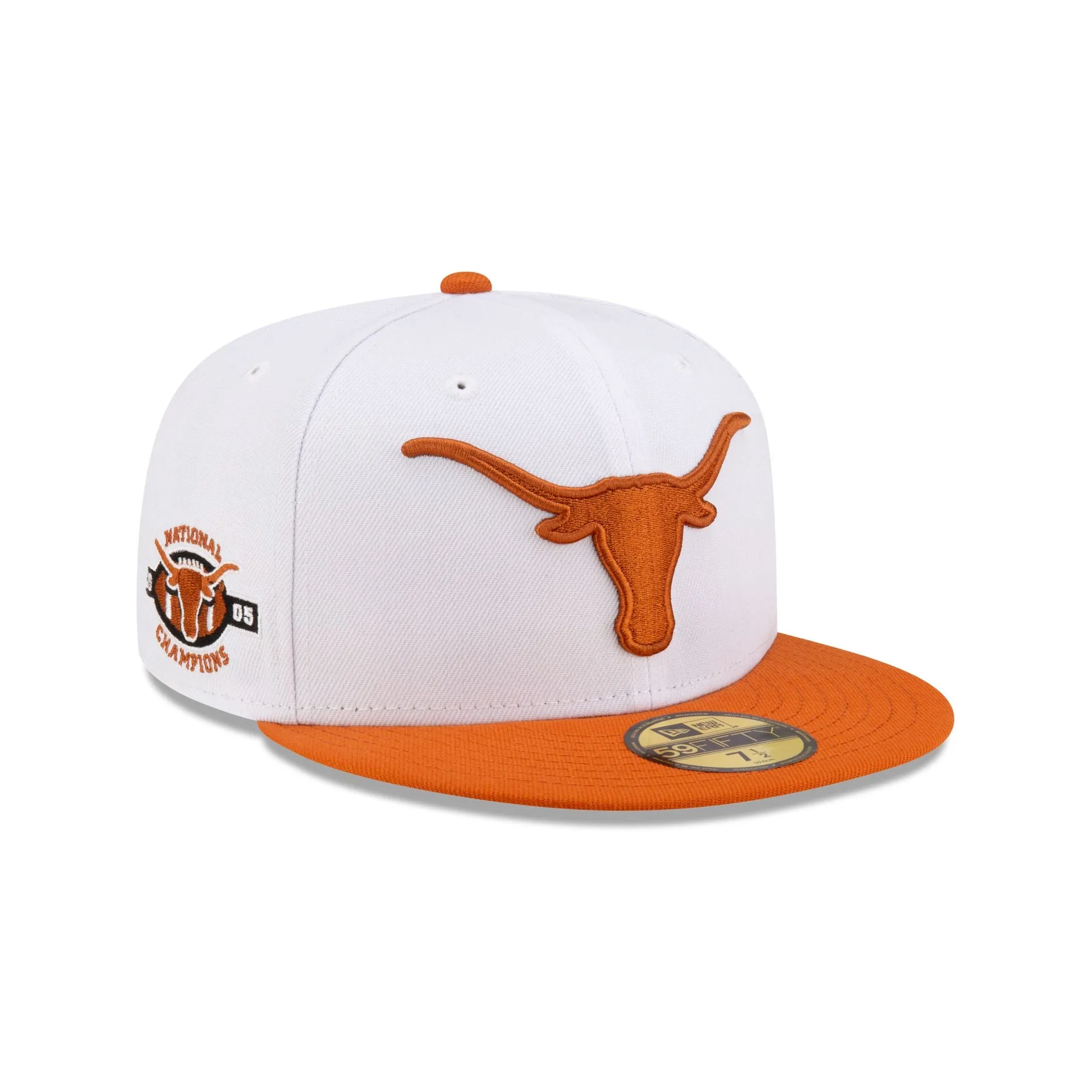 Texas Longhorns White 59FIFTY Fitted Hat