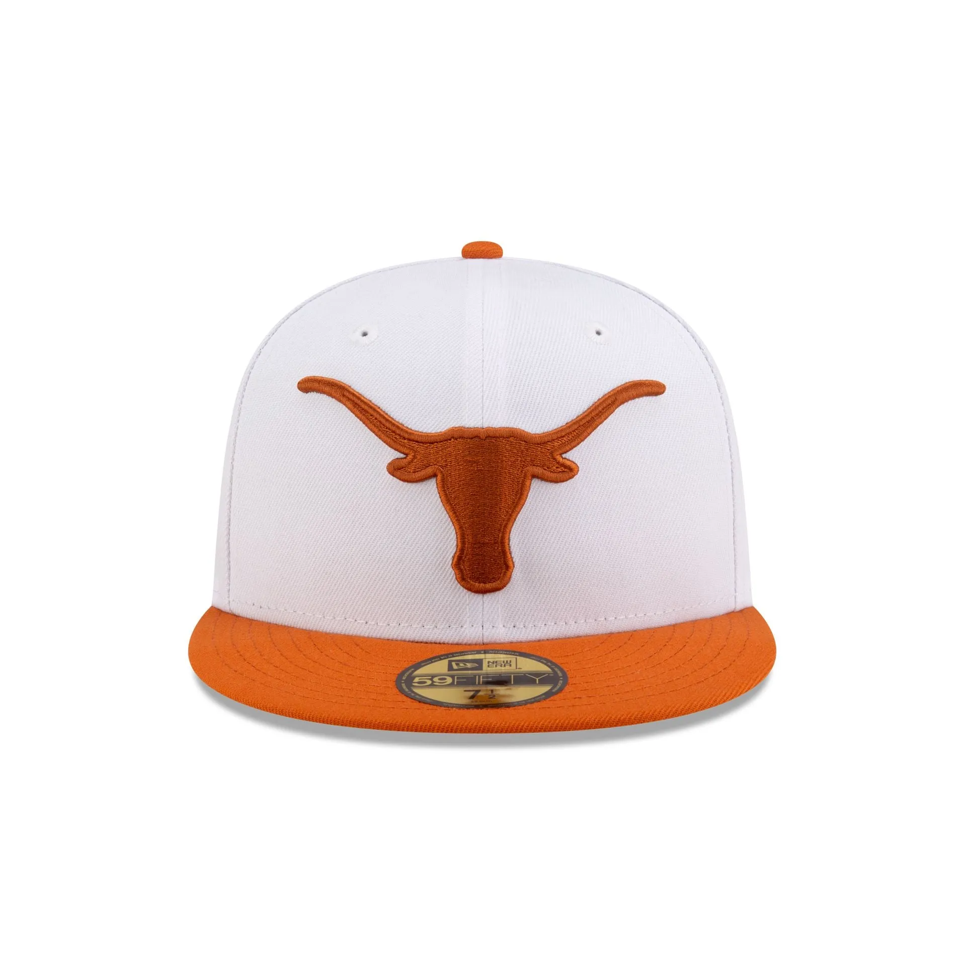 Texas Longhorns White 59FIFTY Fitted Hat