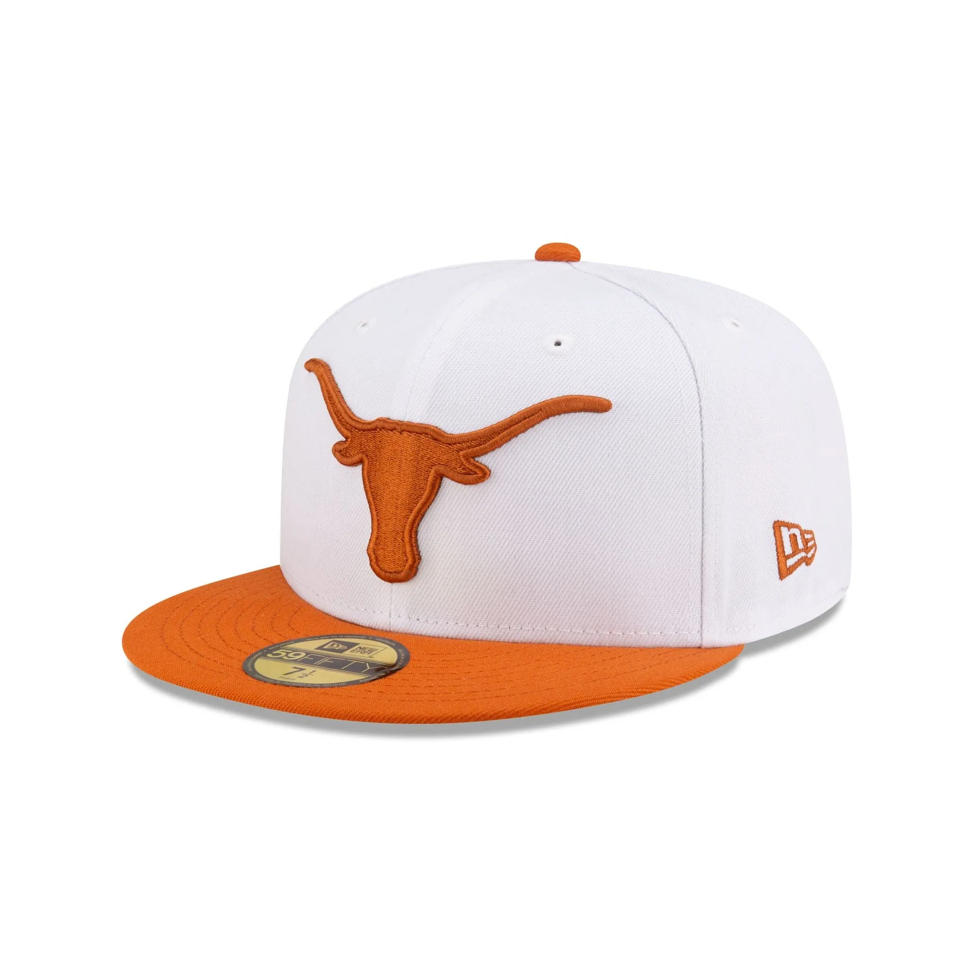 Texas Longhorns White 59FIFTY Fitted Hat