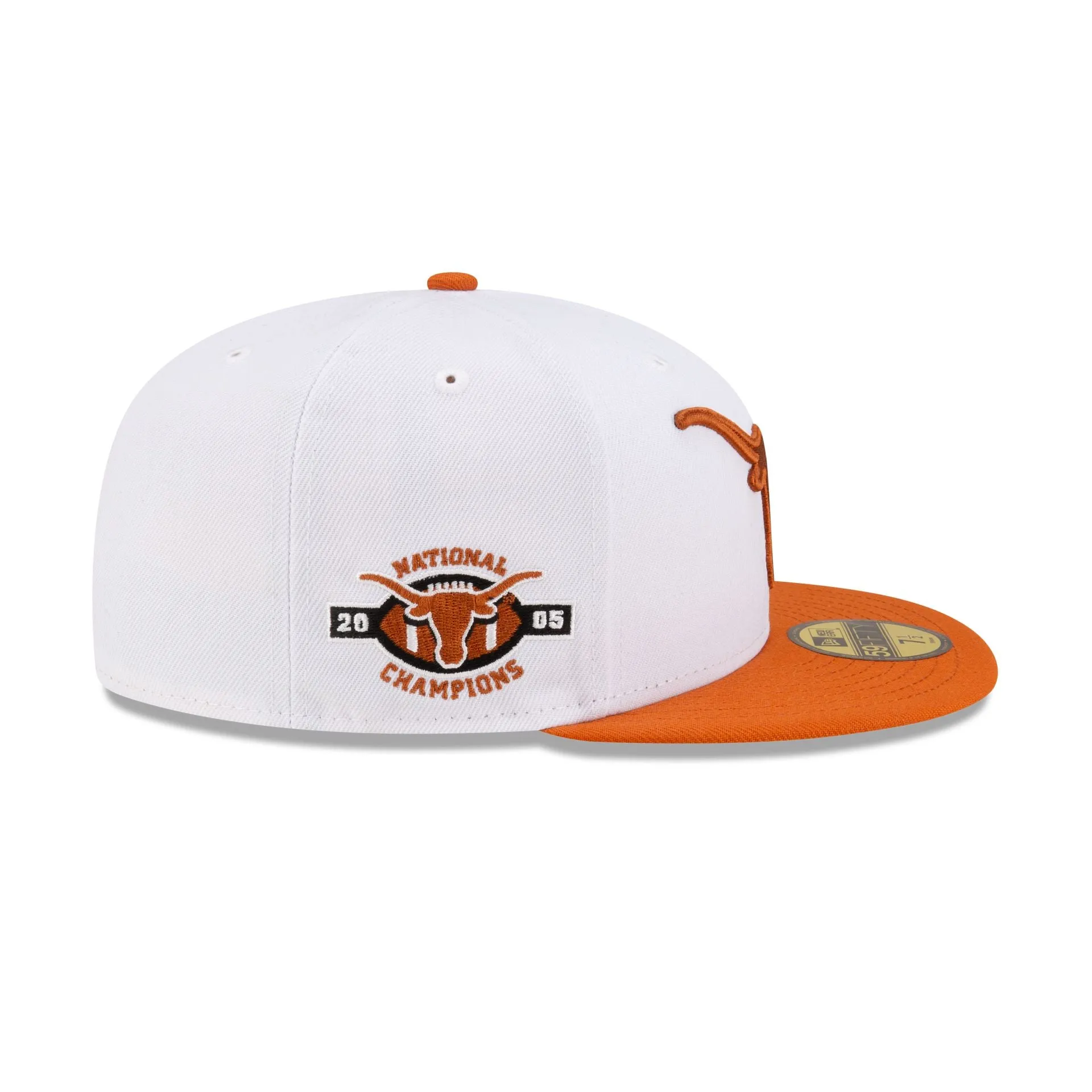 Texas Longhorns White 59FIFTY Fitted Hat