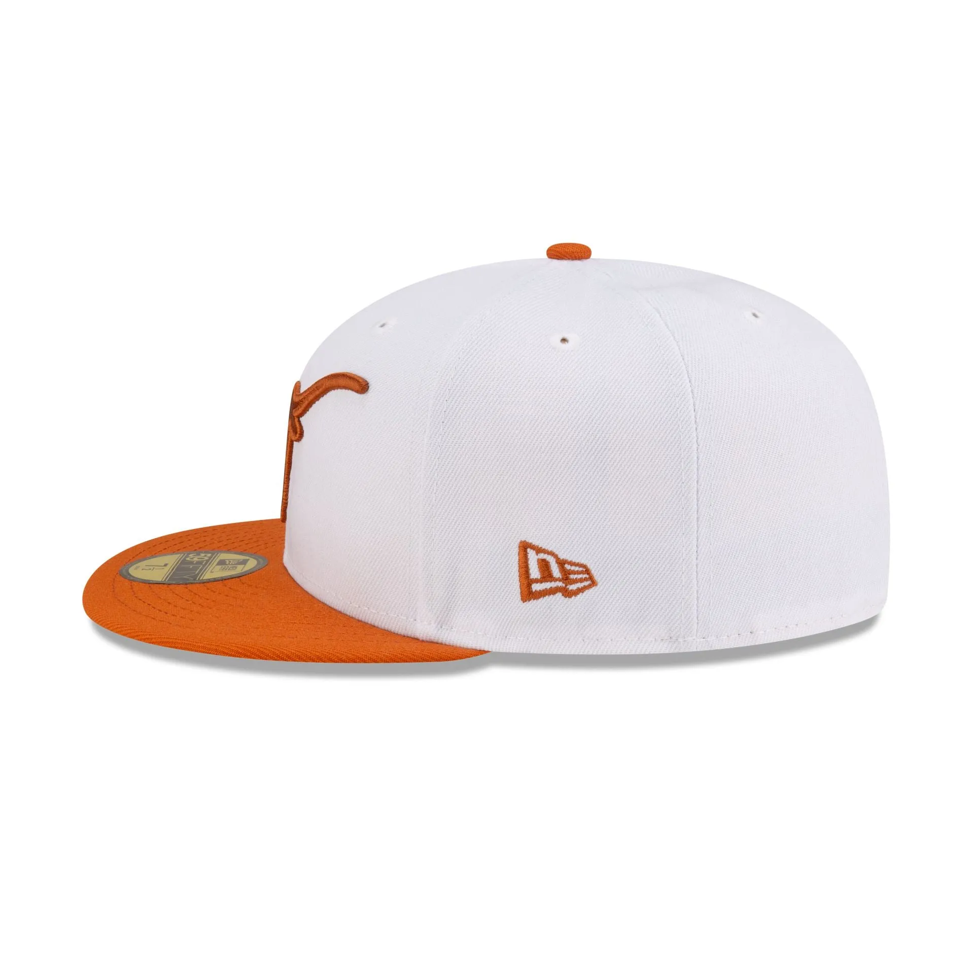 Texas Longhorns White 59FIFTY Fitted Hat