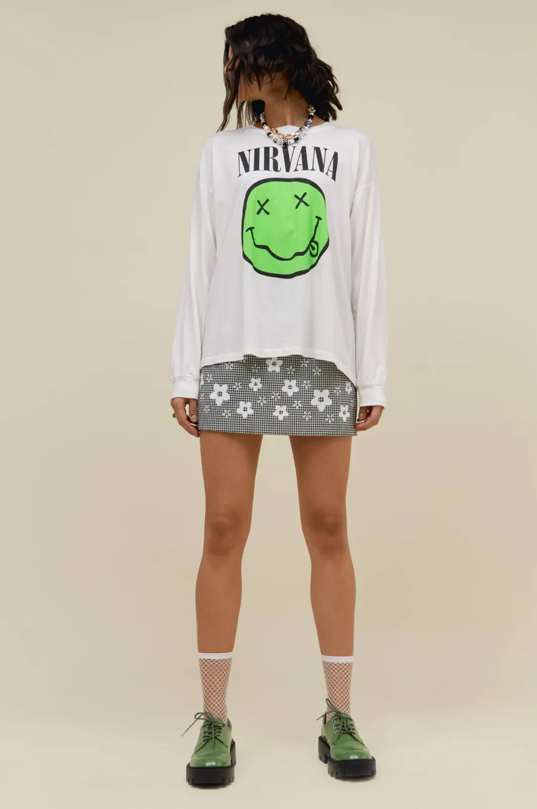 The Nirvana Smiley Long Sleeve by Daydreamer