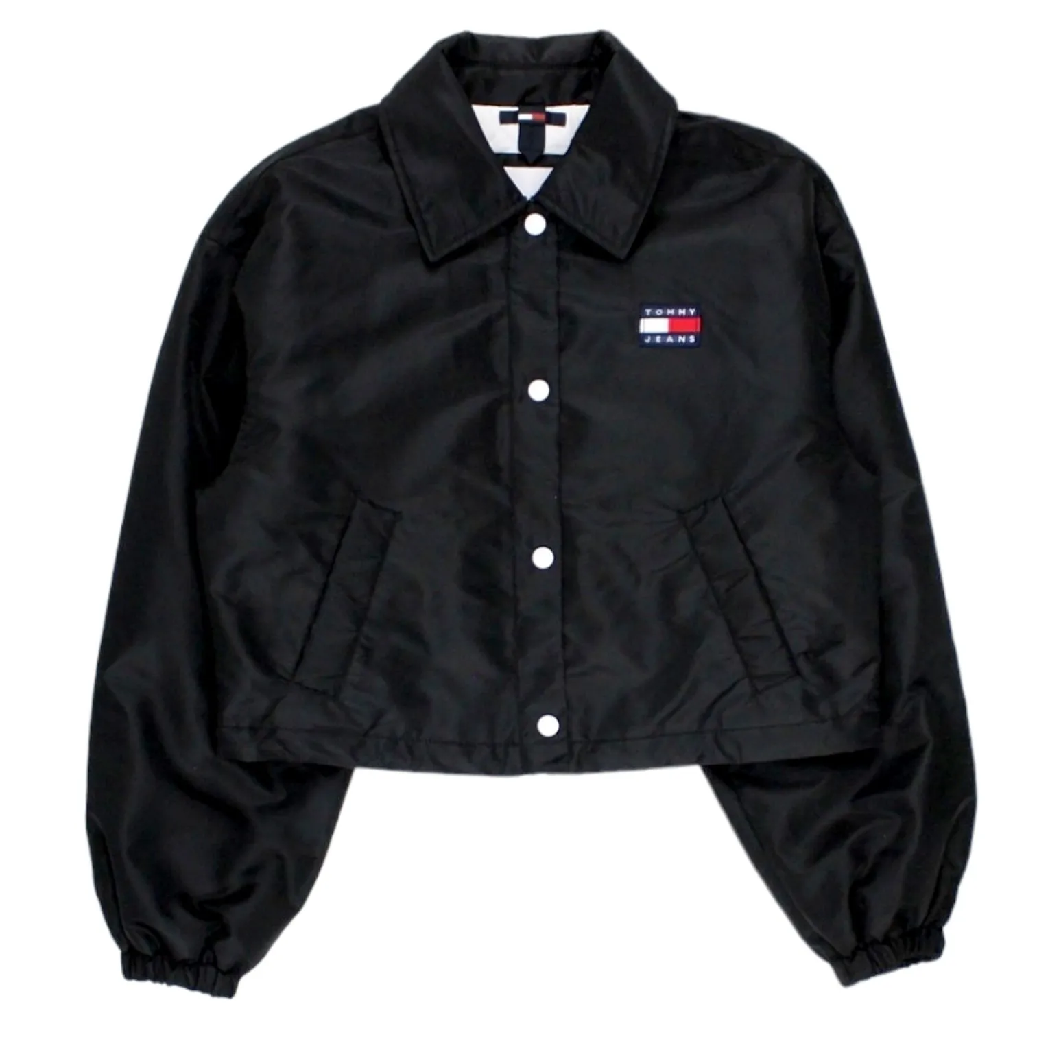 Tommy Hilfiger Black Cropped Coach Jacket