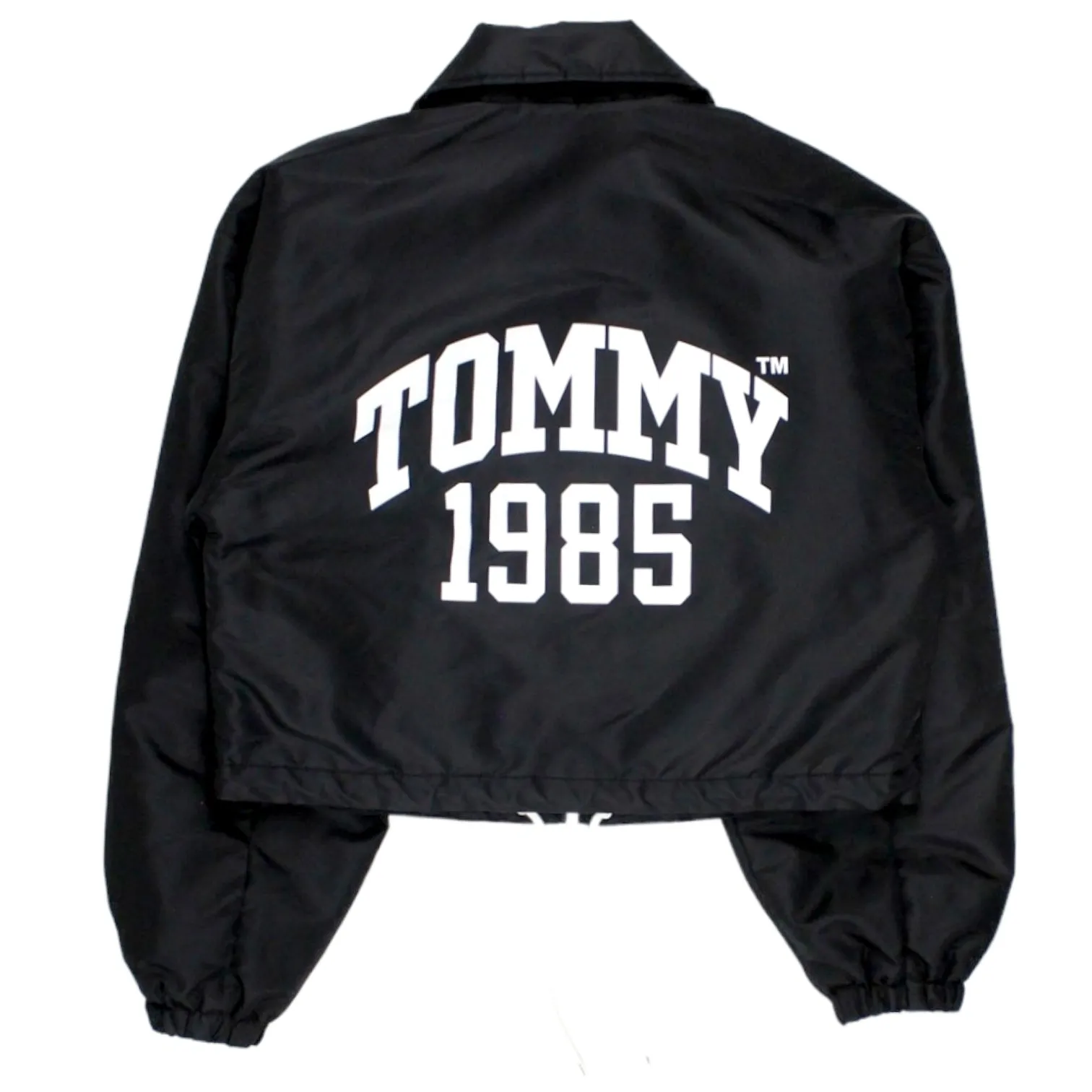 Tommy Hilfiger Black Cropped Coach Jacket