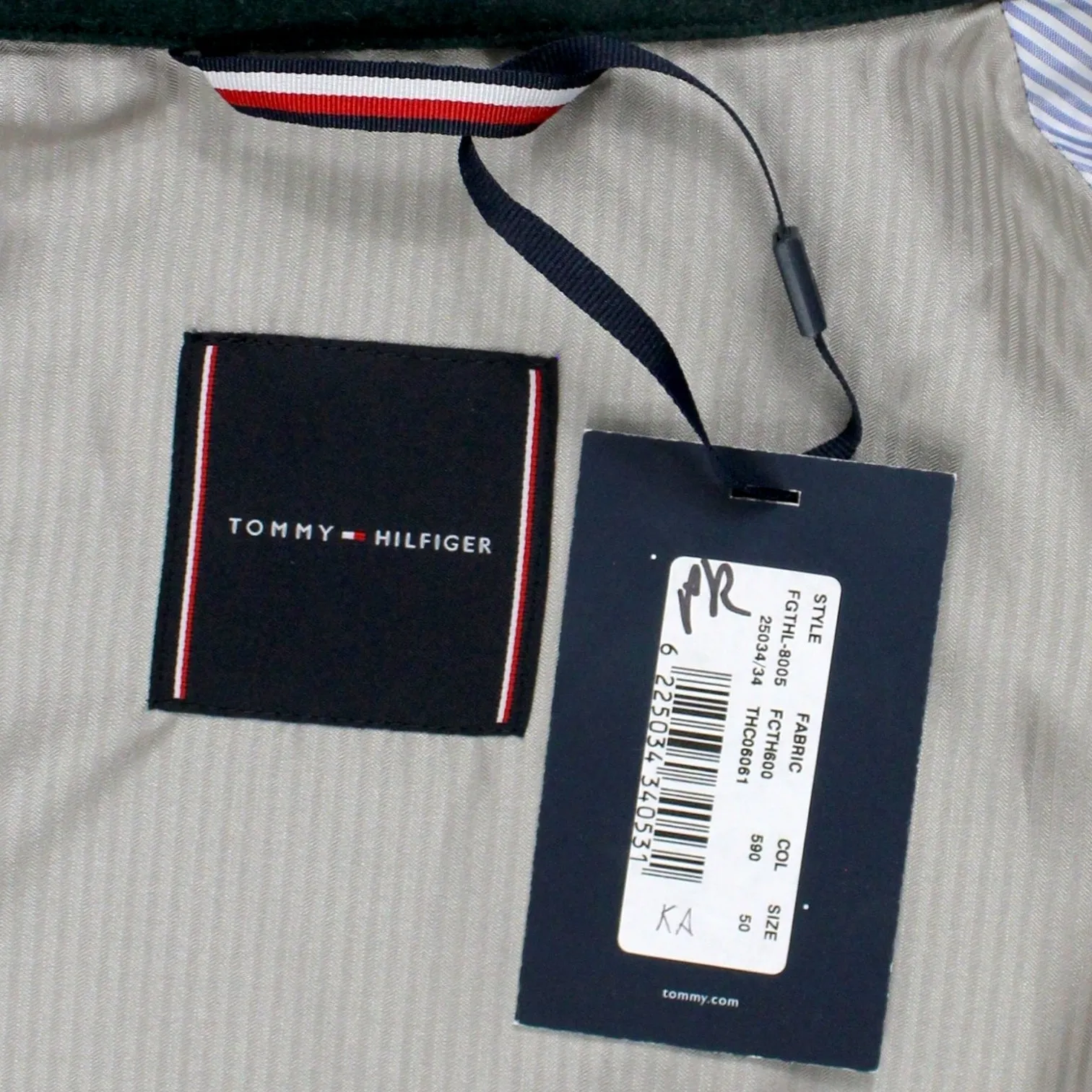 Tommy Hilfiger Green Zipped Jacket