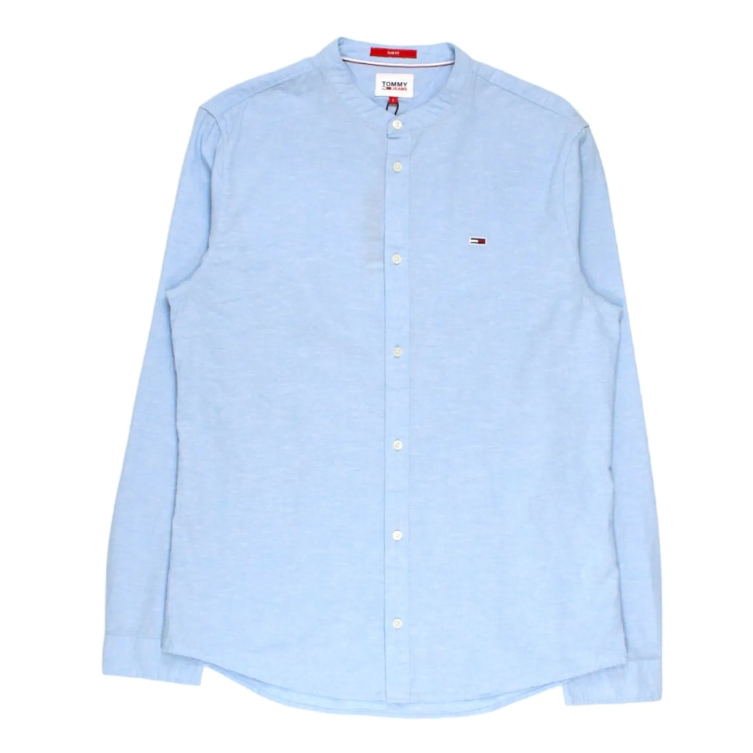 Tommy Jeans Shoreside Blue Linen Shirt