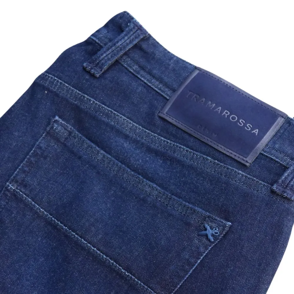 Tramarossa Michelangelo Zip SS Indigo Blue Jeans | Menswear Online