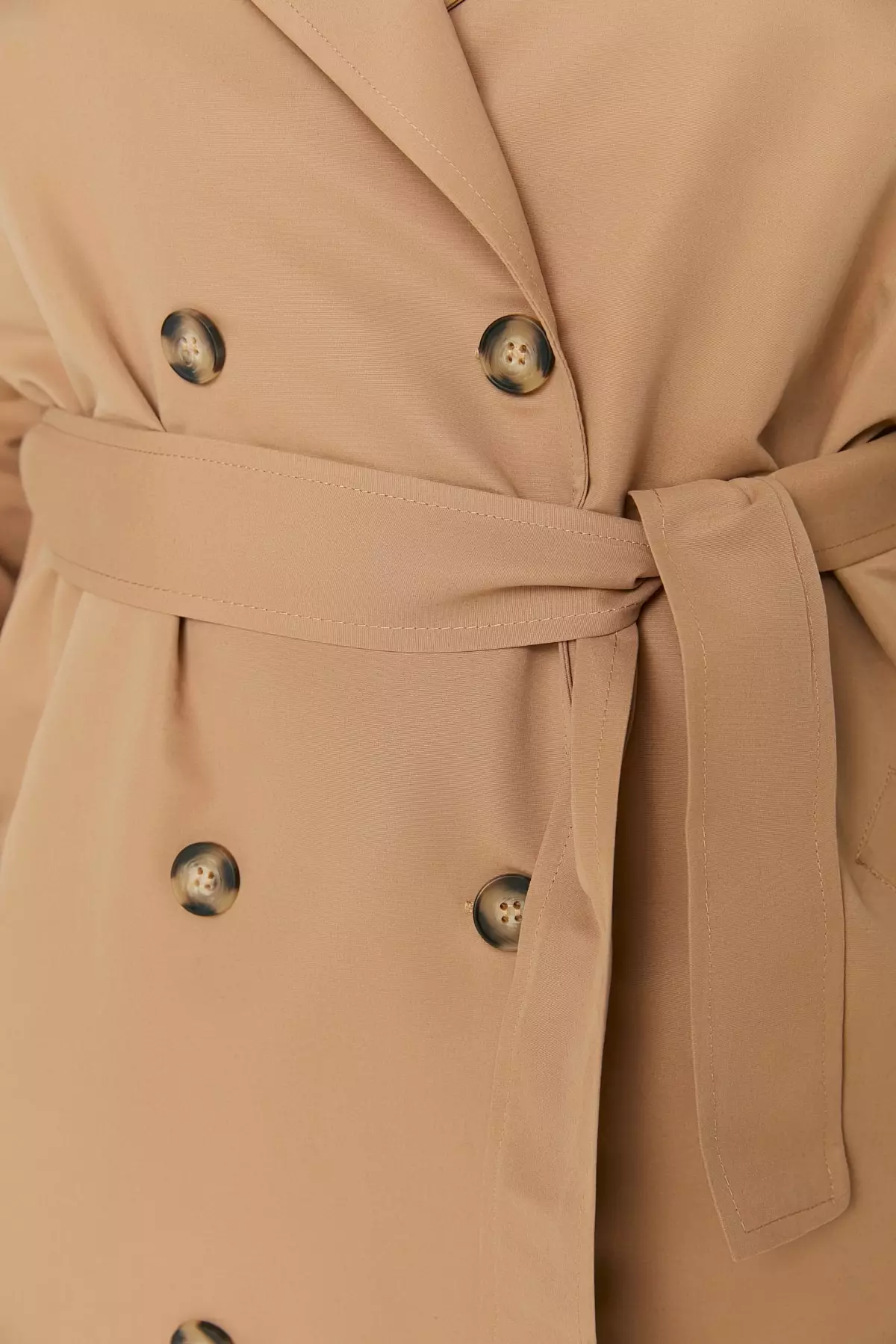 Trendyol Plus Size Trench Coat