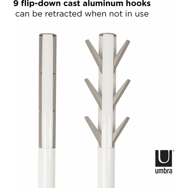 Umbra Flapper Coat Rack, White