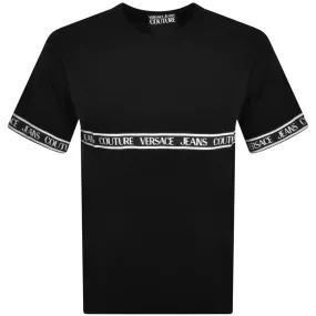 Versace Jeans Couture Tape T Shirt Black