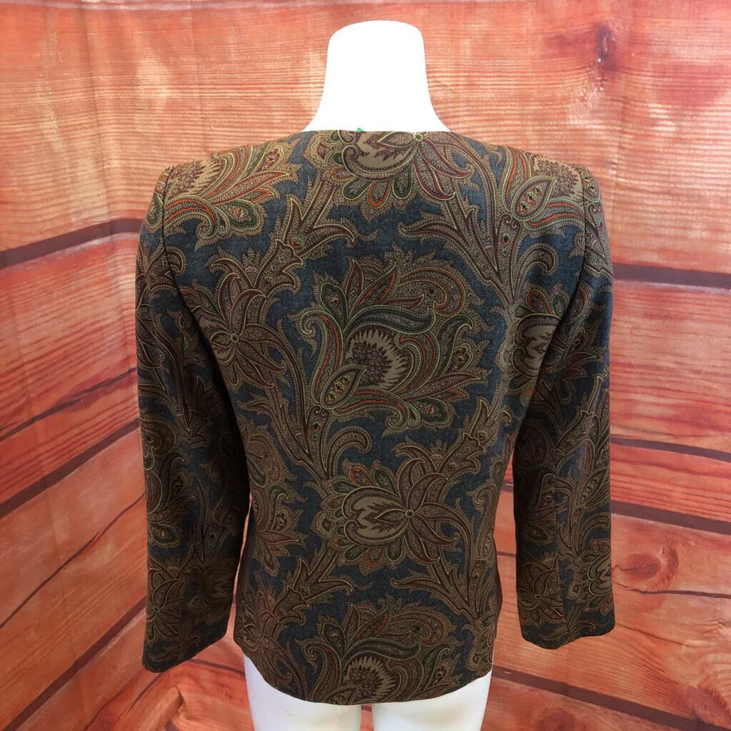 VNTG DONCASTER MULTI PAISLEY JACKET SIZE MEDIUM TCC