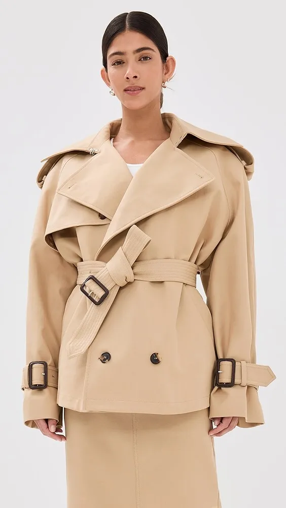 WARDROBE.NYC   Crop Trench Coat 