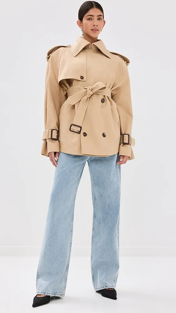 WARDROBE.NYC   Crop Trench Coat 