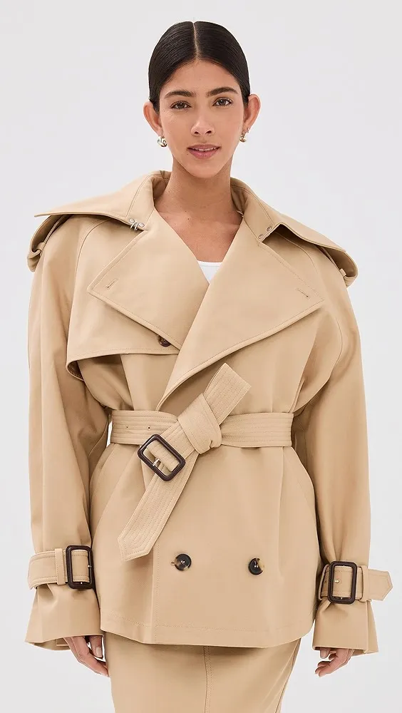 WARDROBE.NYC   Crop Trench Coat 