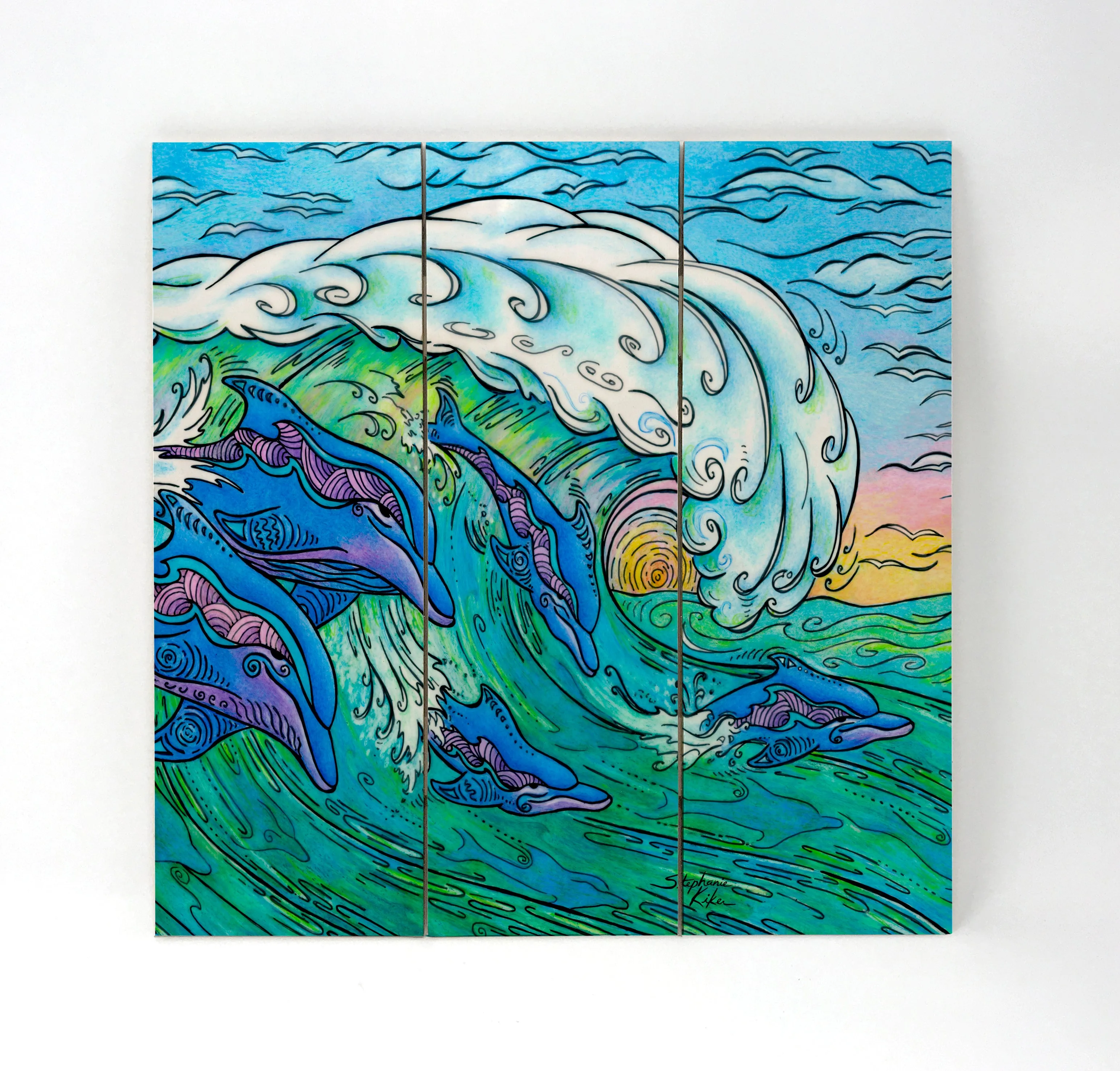 Wave Riding Wall Art