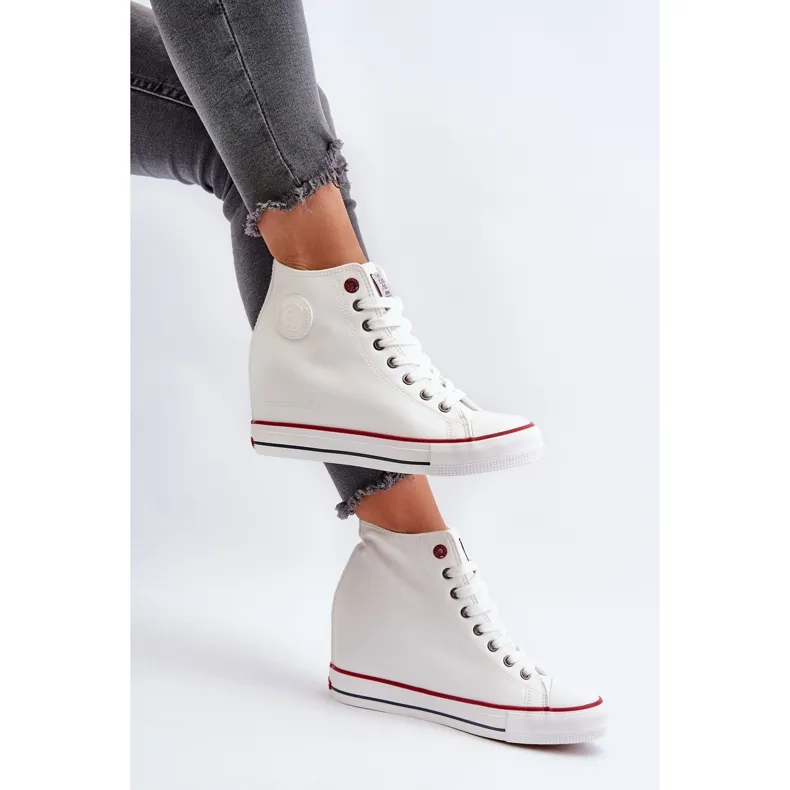 Women's Wedge Sneakers Cross Jeans NN2R4004 White