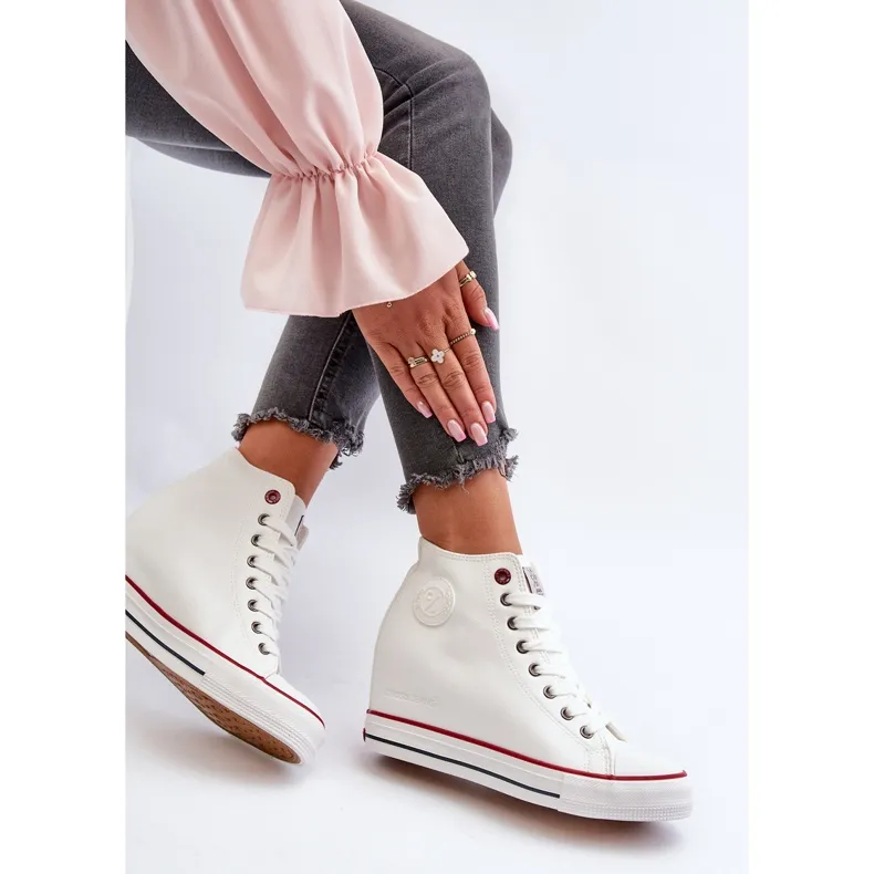 Women's Wedge Sneakers Cross Jeans NN2R4004 White