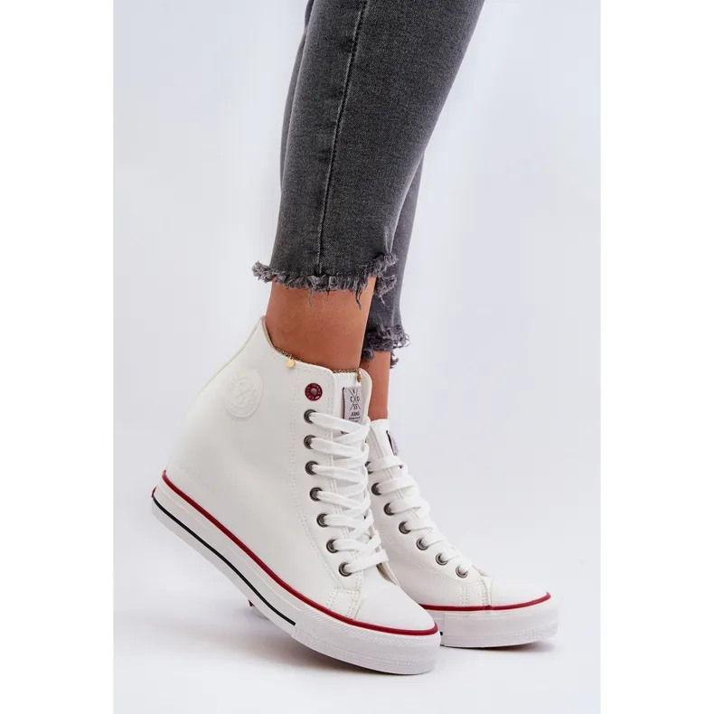 Women's Wedge Sneakers Cross Jeans NN2R4004 White