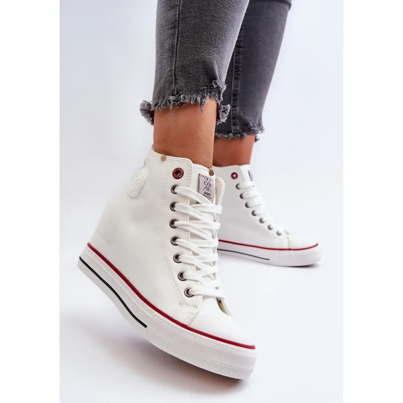 Women's Wedge Sneakers Cross Jeans NN2R4004 White