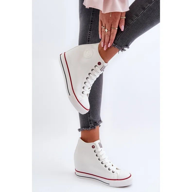 Women's Wedge Sneakers Cross Jeans NN2R4004 White