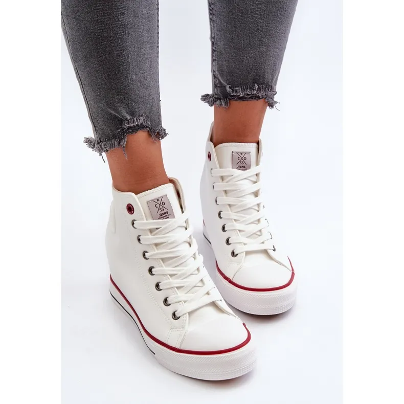 Women's Wedge Sneakers Cross Jeans NN2R4004 White