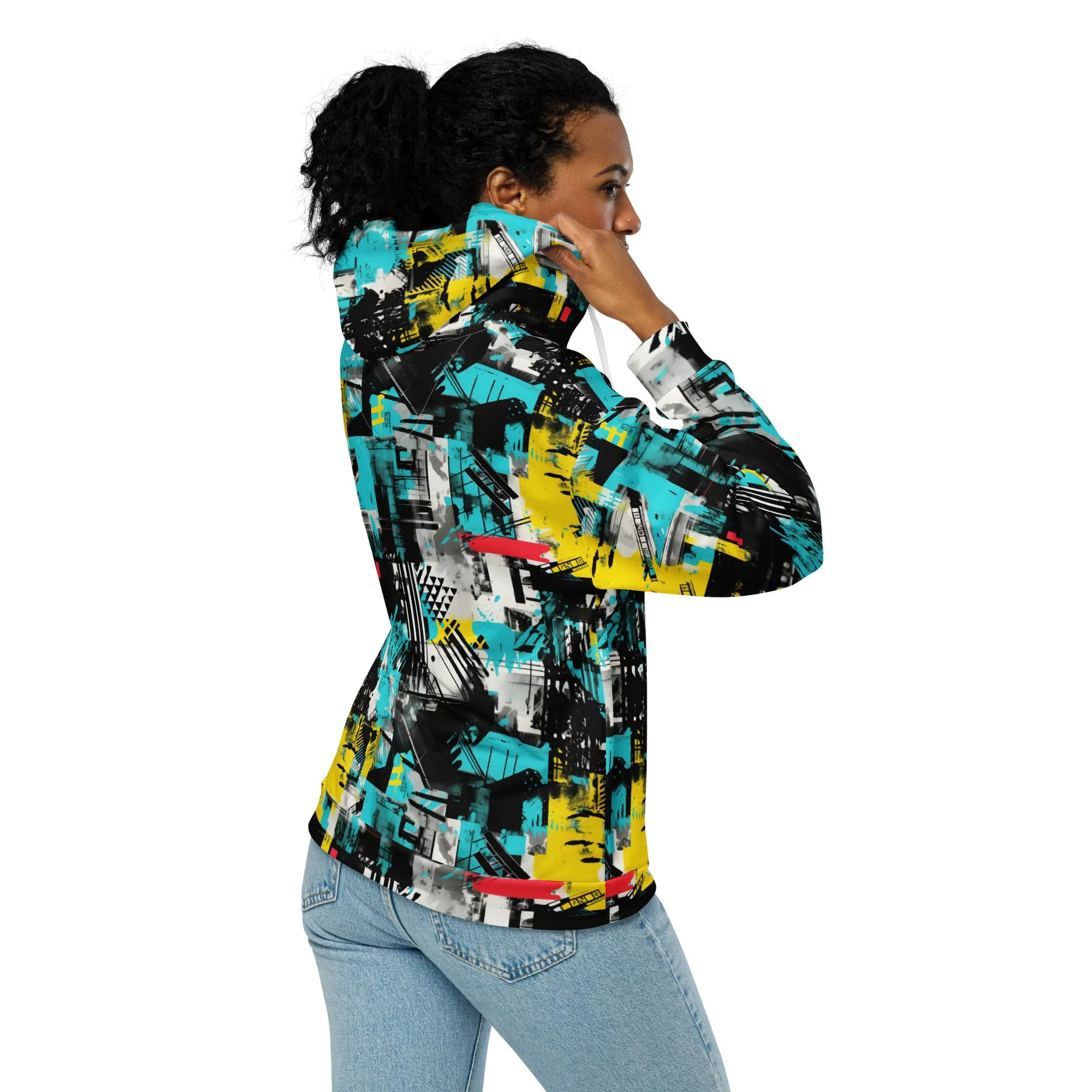 Womens Zip Hoodie - Tropical Thunder 001