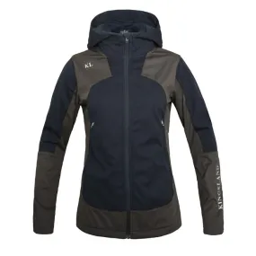 WOMEN'S SOFTSHELL WITH FULL ZIP HOOD ELIZA GREY FORGED IRON