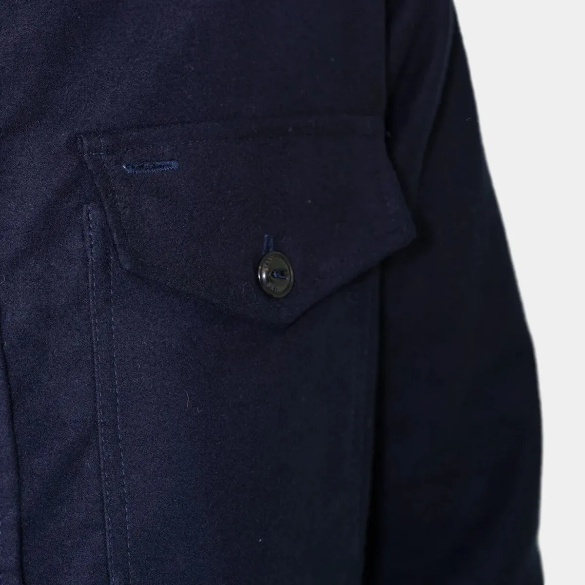 Yarmouth Oilskins Maritime Overshirt - Navy Moleskin