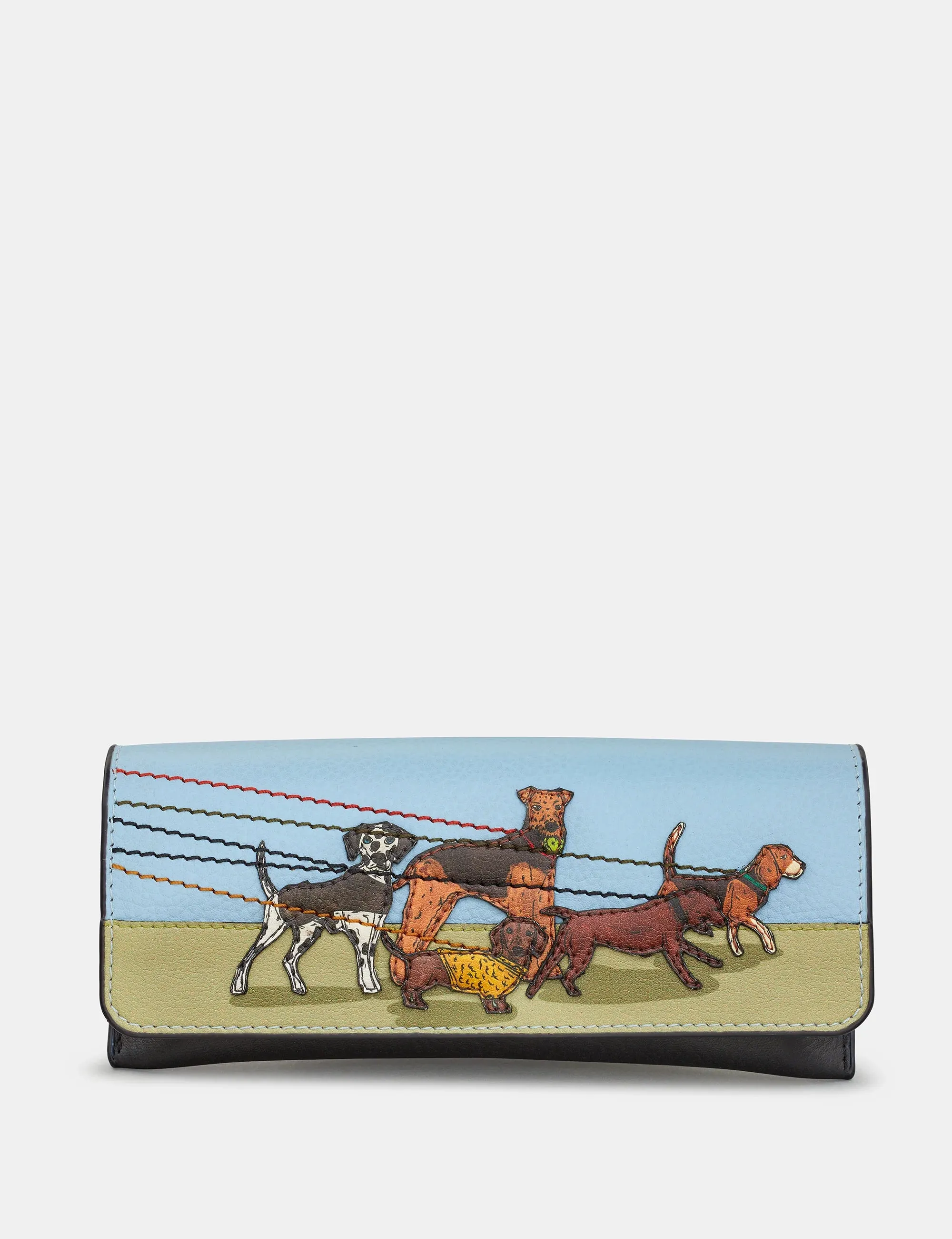 Yoshi - Dog Walk Leather Glasses Case