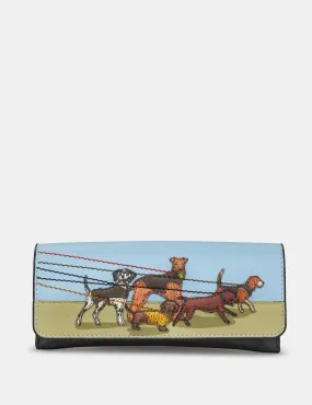 Yoshi - Dog Walk Leather Glasses Case