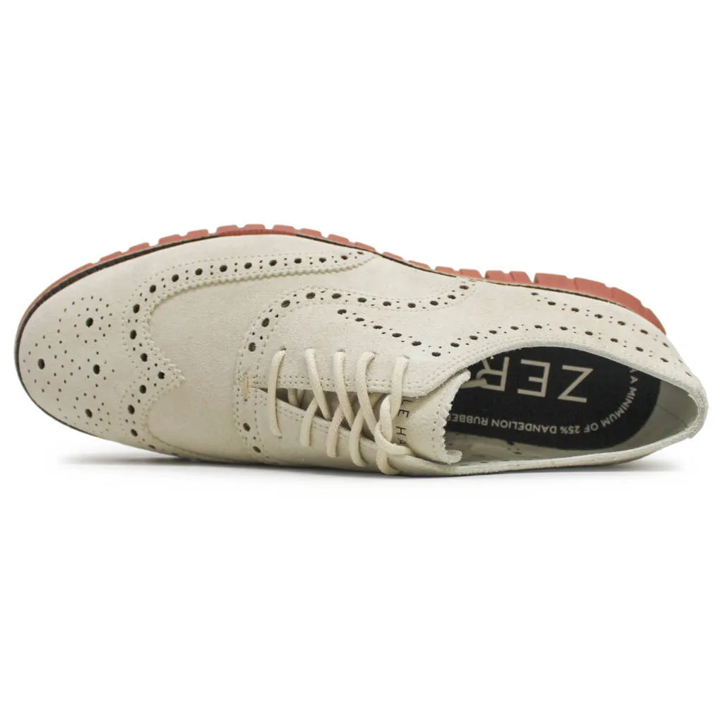 Zerogrand Remastered Unlined Wingtip Suede Men's Oxfords Shoes